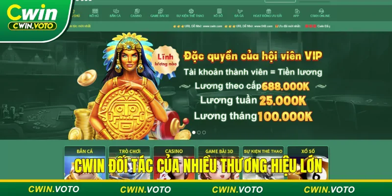Trang chủ 53 CWIN là đối tác của nhiều thương hiệu lớn uy tín thế giới
